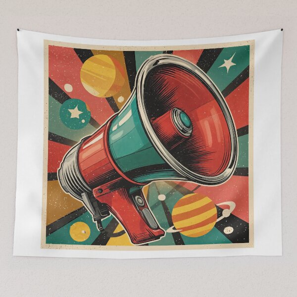 Item preview, Cosmic Broadcast: The Megaphone That Shouts to the Stars designed and sold by ForeverPrintsOK.