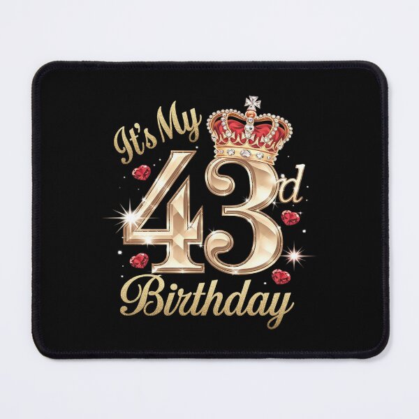 Item preview, It's My 43rd Birthday, 43 Years Old, 43rd Birthday Queen  designed and sold by DigitaldeligArt.