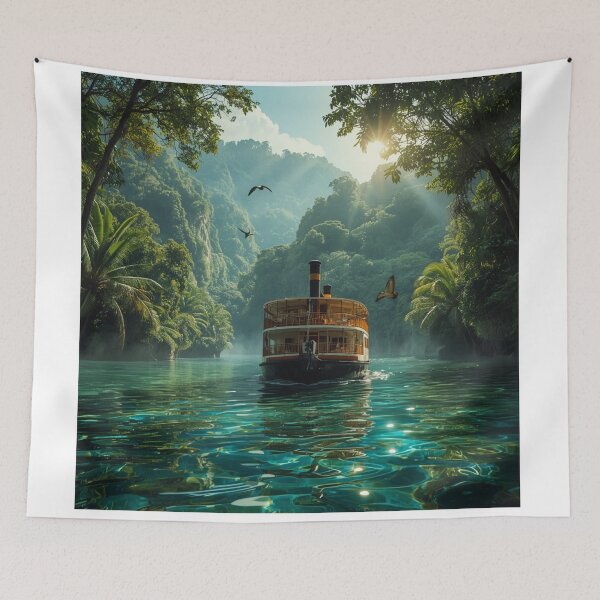Item preview, Journey Through the Emerald River designed and sold by DreamistStore.