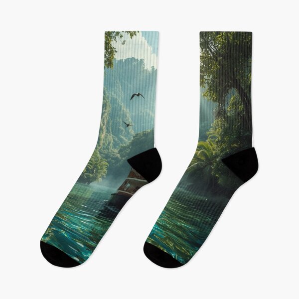 Item preview, Journey Through the Emerald River designed and sold by DreamistStore.