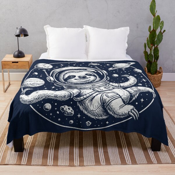 Item preview, Sloth In Space Vintage Distressed Astronaut Cosmic designed and sold by Y-Vibes.