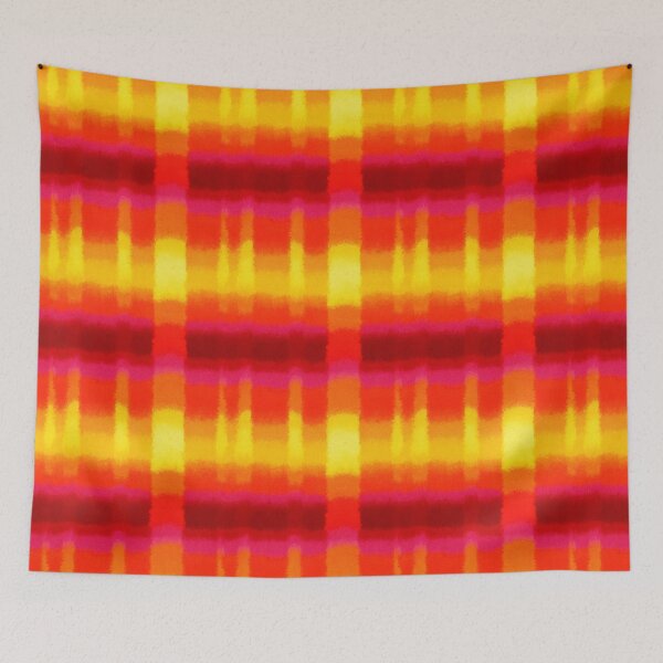 Aperçu de l'œuvre Motif à carreaux ombré Heatwave Haze créée et vendue par bubblegoth.