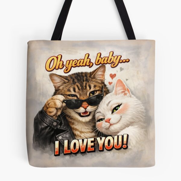 Item preview, Valentine Cat Art I Love You designed and sold by memememescat.