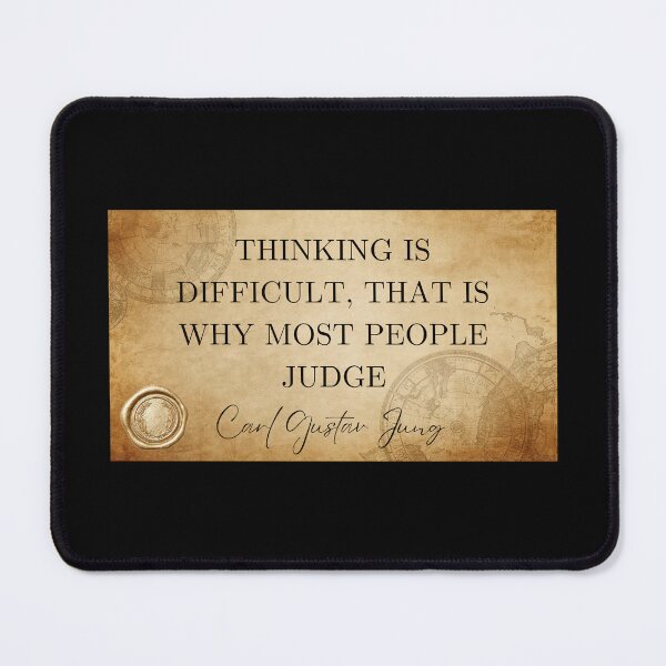 Item preview, Thinking is difficult... - Carl Gustav Jung designed and sold by JokeAndStyle.
