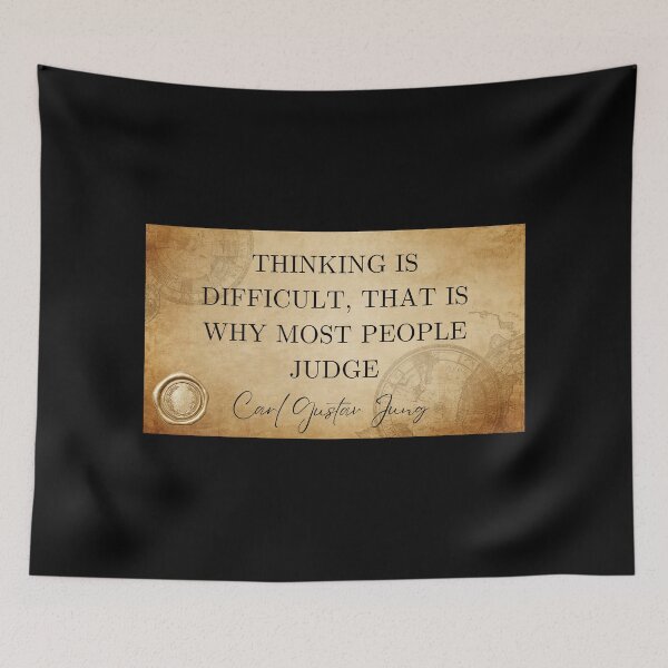 Item preview, Thinking is difficult...  - Carl Gustav Jung designed and sold by JokeAndStyle.