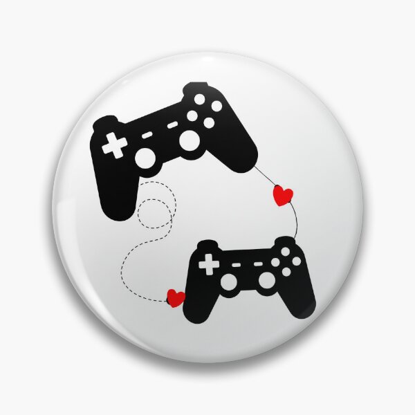 Item preview, Gaming Couple Connected Controllers - Player 1 and Player 2 Love designed and sold by Neveza.