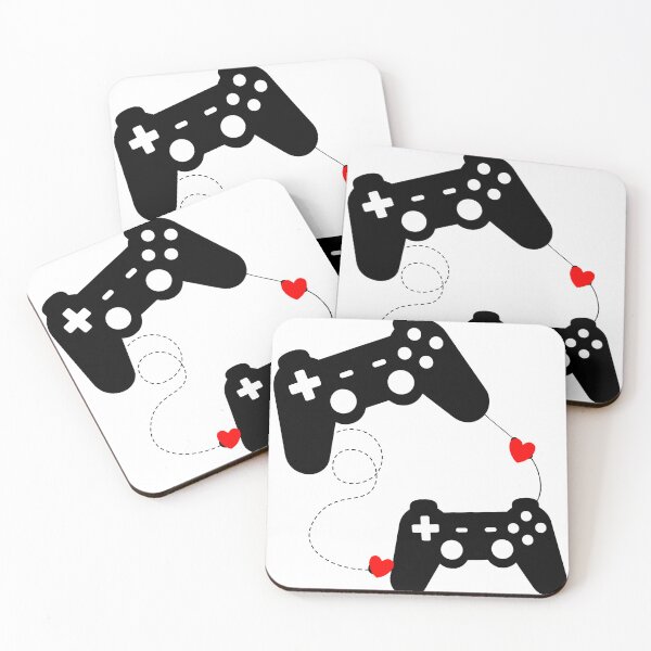 Item preview, Gaming Couple Connected Controllers - Player 1 and Player 2 Love designed and sold by Neveza.