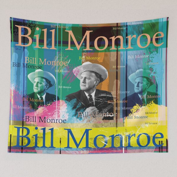 Item preview, Bill Monroe Bluegrass Legend Portrait Collage Design designed and sold by Mauswohn.