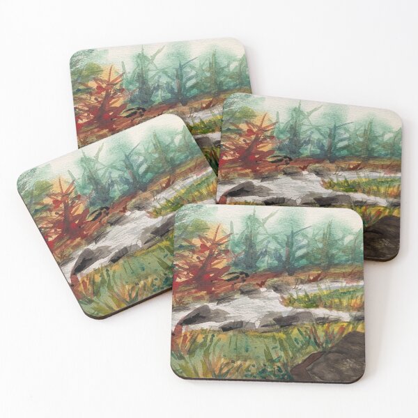 Item preview, Forest in bold watercolour  designed and sold by Art-By-Rosalind.