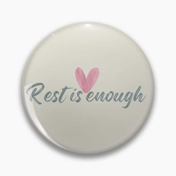 Item preview, rest is enough – minimalist calm quote designed and sold by ZEYCAT.