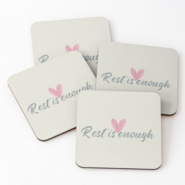 Item preview, rest is enough – minimalist calm quote designed and sold by ZEYCAT.
