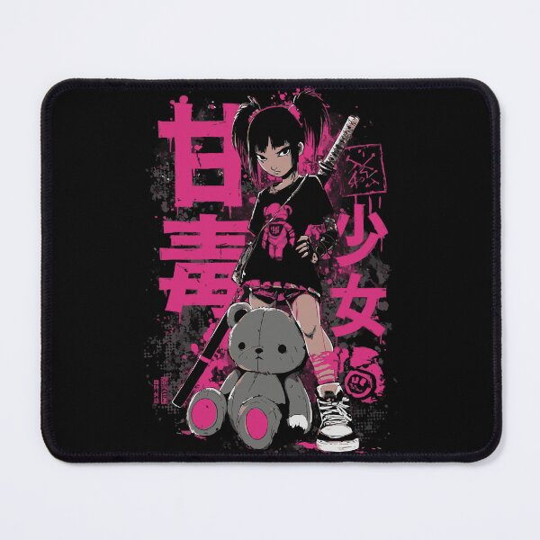 Item preview, Punk Manga Girl – Dark Street Rebel motif designed and sold by drizzd.
