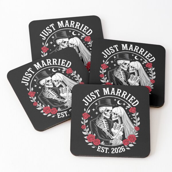 Item preview, Just Married Est 2026 Wedding designed and sold by MerchDeviant.