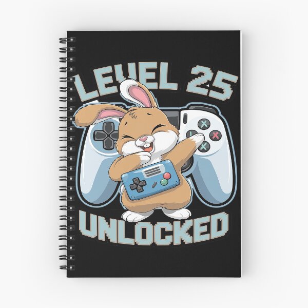 Item preview, Level 25 Unlocked - Dabbing Rabbit Gamer 25th Birthday designed and sold by DigitaldeligArt.