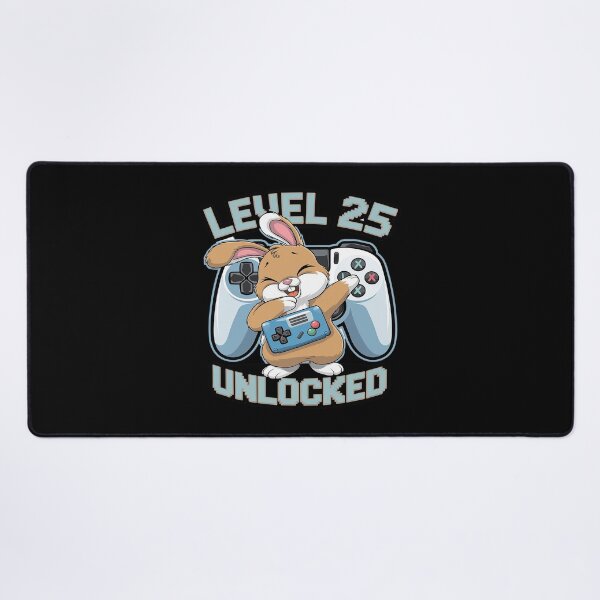 Item preview, Level 25 Unlocked - Dabbing Rabbit Gamer 25th Birthday  designed and sold by DigitaldeligArt.
