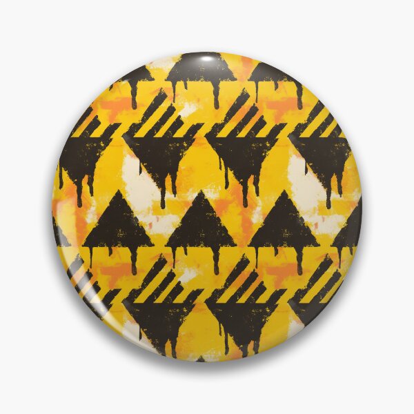 Item preview, Dripping Black Yellow Hazard Stripes Pattern designed and sold by bubblegoth.