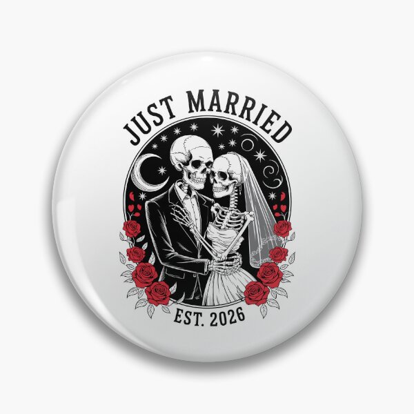 Item preview, Just Married Est. 2026 Wedding Couple designed and sold by MerchDeviant.