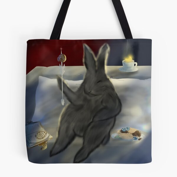 Item preview, The Sophisticated Rabbit: Moonlit Tea and Magic Mushroom designed and sold by dreamseller88.