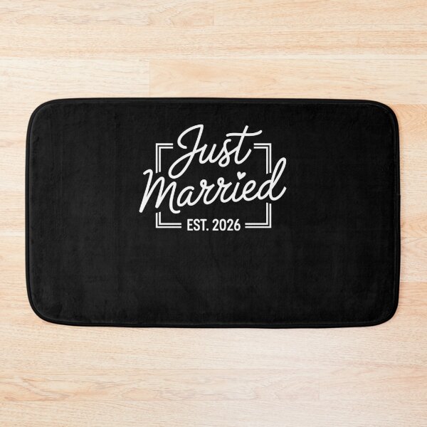 Item preview, Just Married Est. 2026 Wedding designed and sold by MerchDeviant.