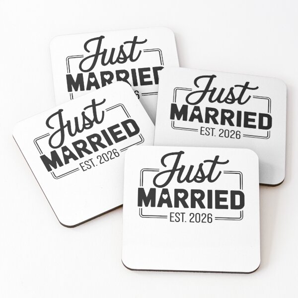 Item preview, Just Married Est. 2026 Wedding  designed and sold by MerchDeviant.
