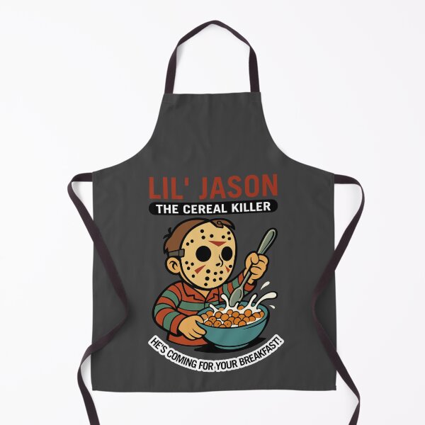 Item preview, Lil’ Jason: The Cereal Killer – Funny Horror Breakfast Parody designed and sold by VoglR.
