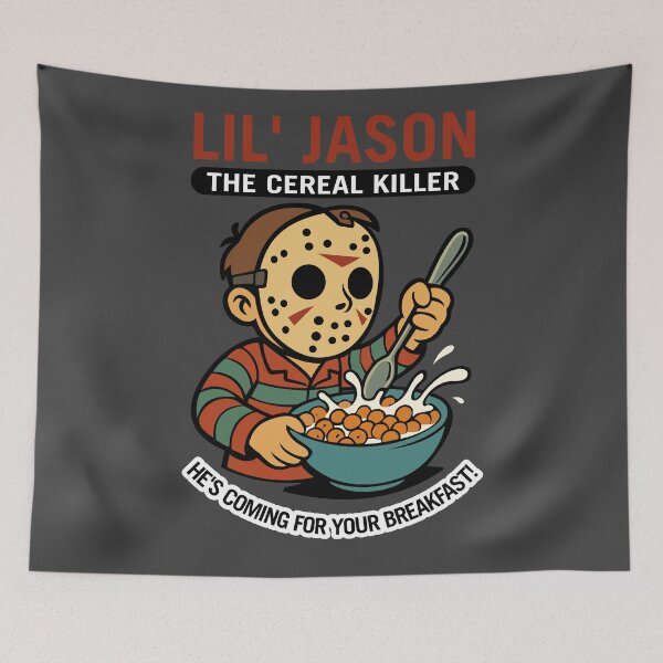 Item preview, Lil’ Jason: The Cereal Killer – Funny Horror Breakfast Parody designed and sold by VoglR.