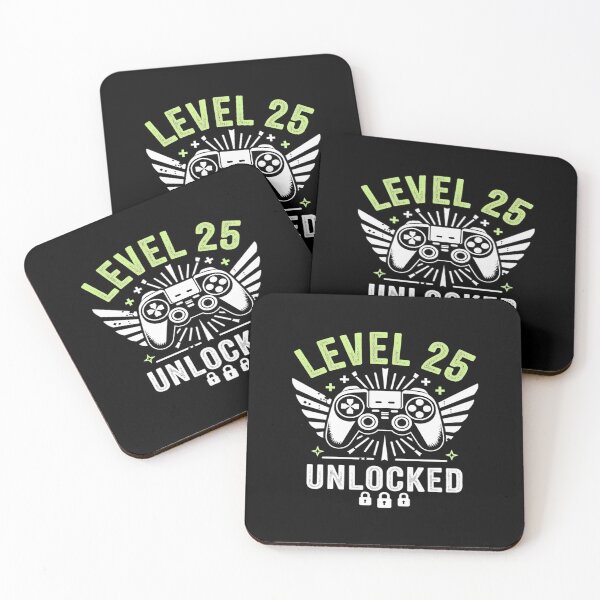 Item preview, Level 25 Unlocked 25th Birthday  designed and sold by DigitaldeligArt.