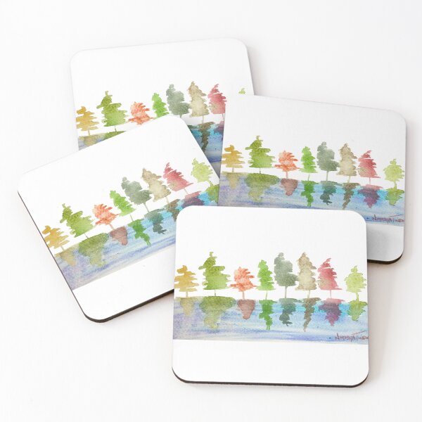 Item preview, Little Trees on the Lake designed and sold by Praline Creative.