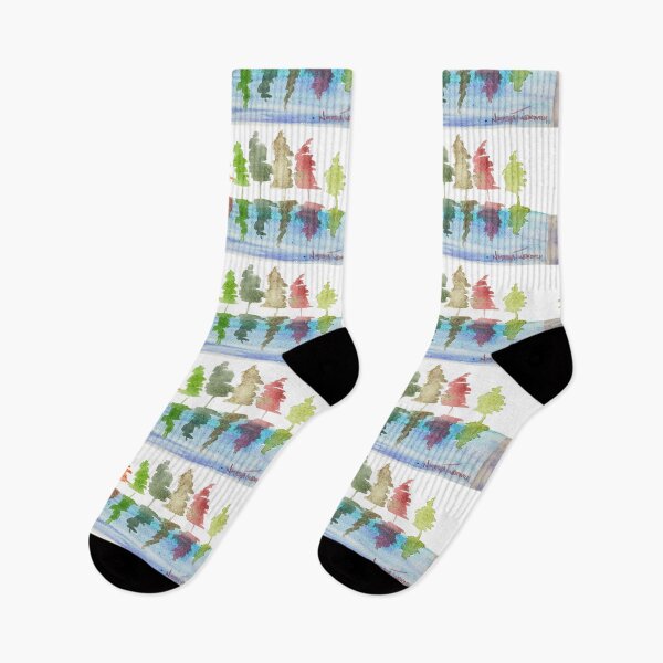 Item preview, Little Trees on the Lake designed and sold by Praline Creative.