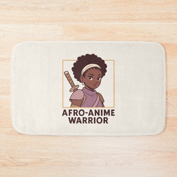 Item preview, Afro Anime Warrior Black Girl Illustration Powerful Female Fighter Art designed and sold by astersgraphics.