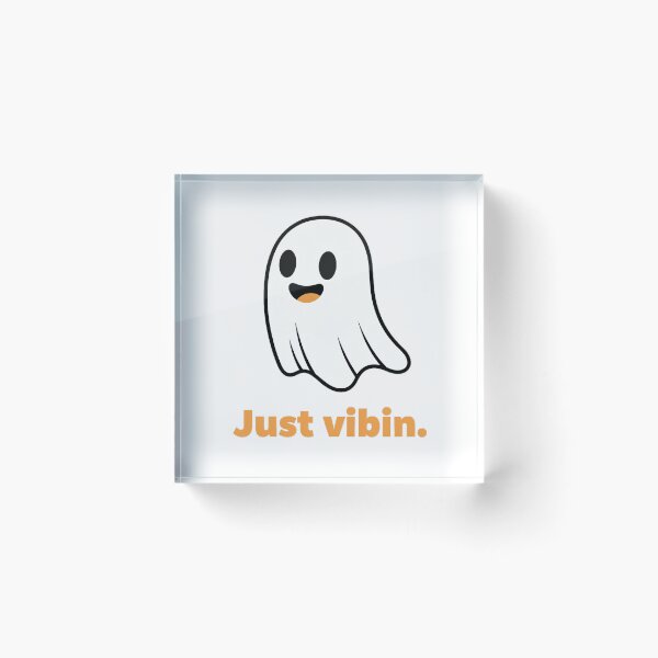 Item preview, Happy Ghost 'Just vibin' – fun and relaxed design designed and sold by Redwal15.