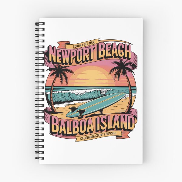 Item preview, Balboa Island California - Retro Coastal Beach Vibes designed and sold by Roch-Roch.