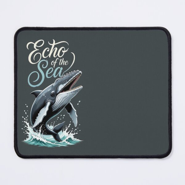 Item preview, Echo of the Sea - Humpback Whale Breaching Illustration designed and sold by SilentPowerArt.
