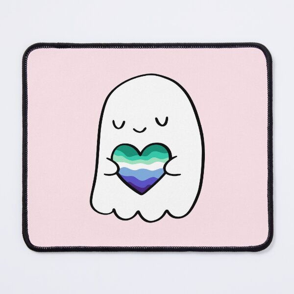 Item preview, Gay Men Flag Heart Ghost - LGBTQ Valentine Gift designed and sold by Cannaxes Studio.