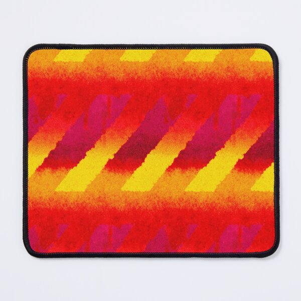 Item preview, Grunge Caution Stripes Heatwave Pattern designed and sold by bubblegoth.