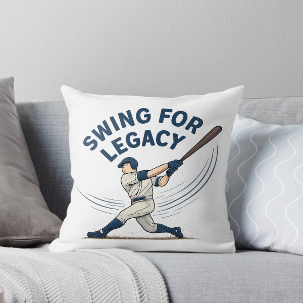 Item preview, Swing for Legacy - Baseball Batter Mid-Swing Illustration designed and sold by MKreative Studio.