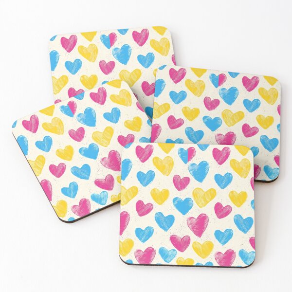 Item preview, Pansexual Pride Heart Pattern – Cute LGBTQ Valentine Seamless designed and sold by Cannaxes Studio.