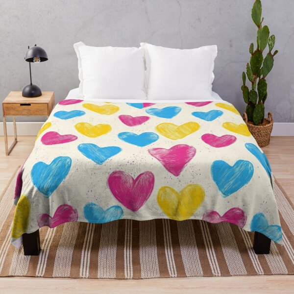 Item preview, Pansexual Pride Heart Pattern – Cute LGBTQ Valentine Seamless designed and sold by Cannaxes Studio.
