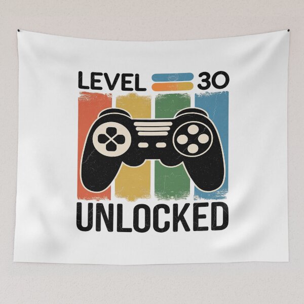Artikelvorschau, Level 30 freigeschaltet: Videospieler feiert 30. Geburtstag 2 entworfen und verkauft von MarkLeedsArt.