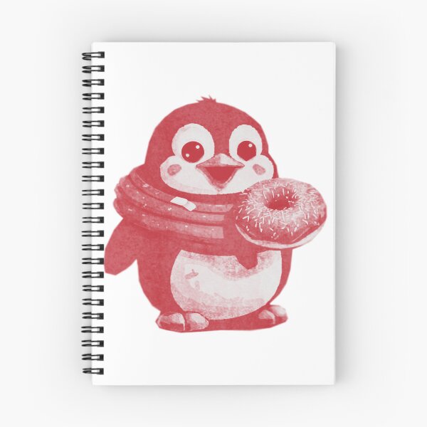 Item preview, Cute Kawaii Penguin with Donut designed and sold by kinpirks.