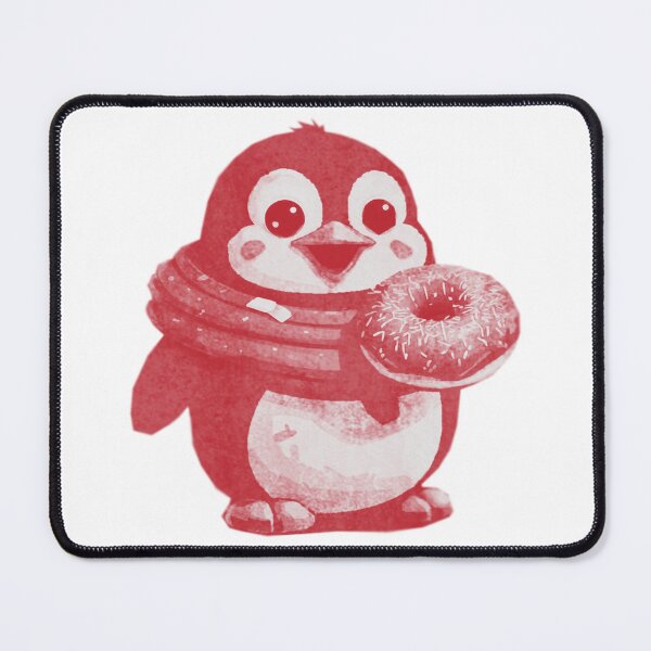 Item preview, Cute Kawaii Penguin with Donut designed and sold by kinpirks.