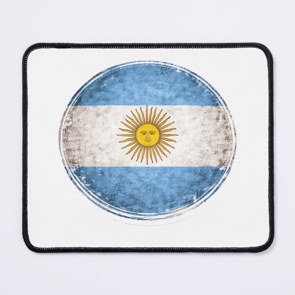Item preview, Argentina Flag Circle Sticker | Minimal Argentine National Flag Design designed and sold by RelateAndTee.
