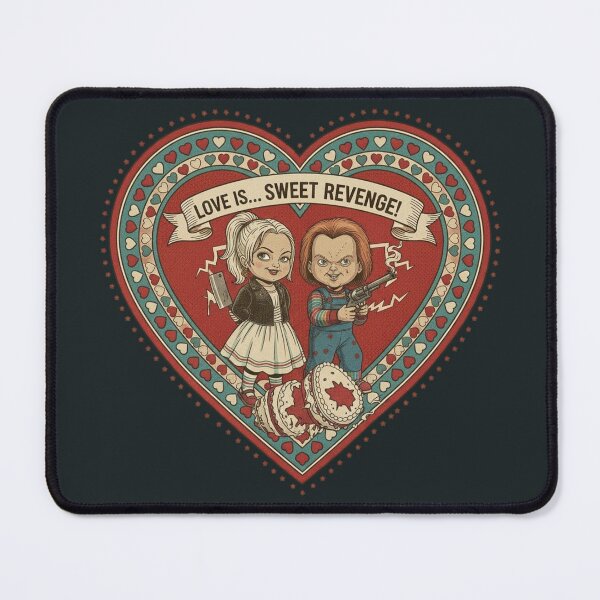 Item preview, Love is Sweet Revenge - Chucky & Tiffany Valentine designed and sold by Art's Diner.