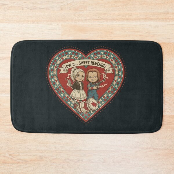 Item preview, Love is Sweet Revenge - Chucky & Tiffany Valentine designed and sold by Art's Diner.