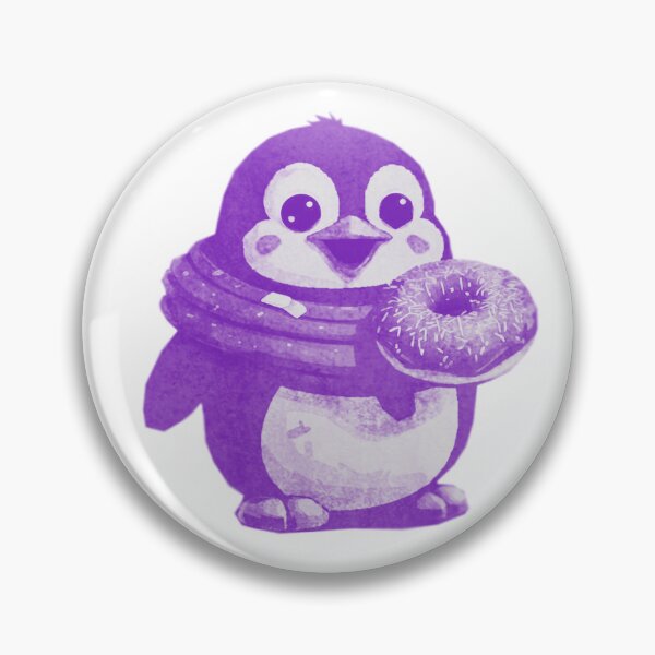Item preview, Cute Kawaii Penguin with Donut designed and sold by kinpirks.