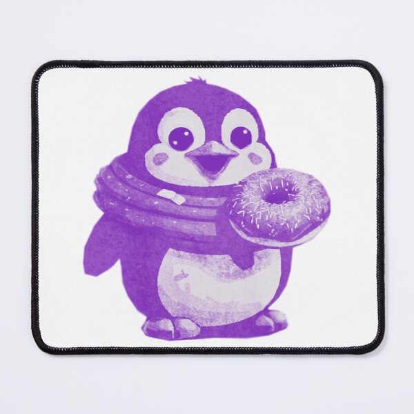 Item preview, Cute Kawaii Penguin with Donut designed and sold by kinpirks.