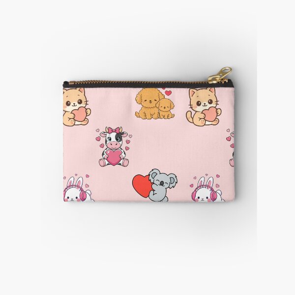 Item preview, Cute Valentine's animals with hearts stickerpack designed and sold by Bossmommy84.
