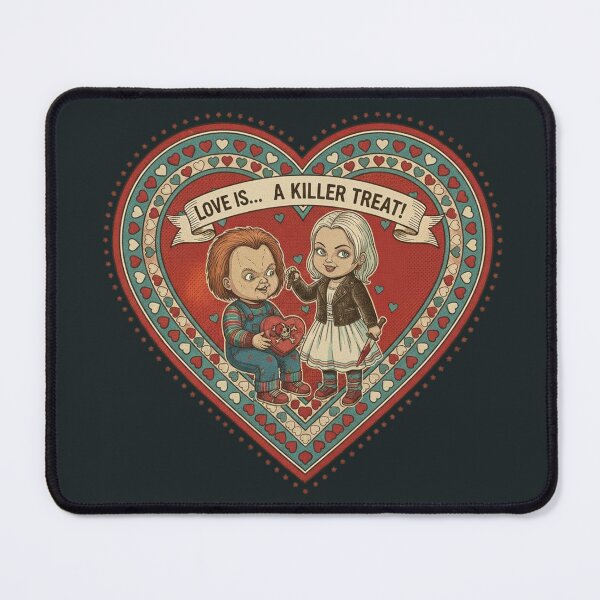 Item preview, Love is a Killer Treat - Chucky & Tiffany Valentine designed and sold by Art's Diner.