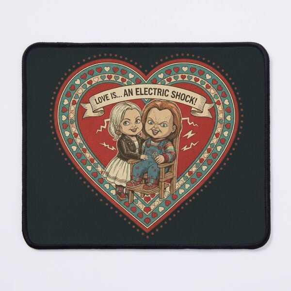 Item preview, Love is an Electric Shock - Chucky & Tiffany Valentine designed and sold by Art's Diner.
