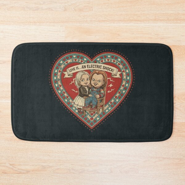 Item preview, Love is an Electric Shock - Chucky & Tiffany Valentine designed and sold by Art's Diner.